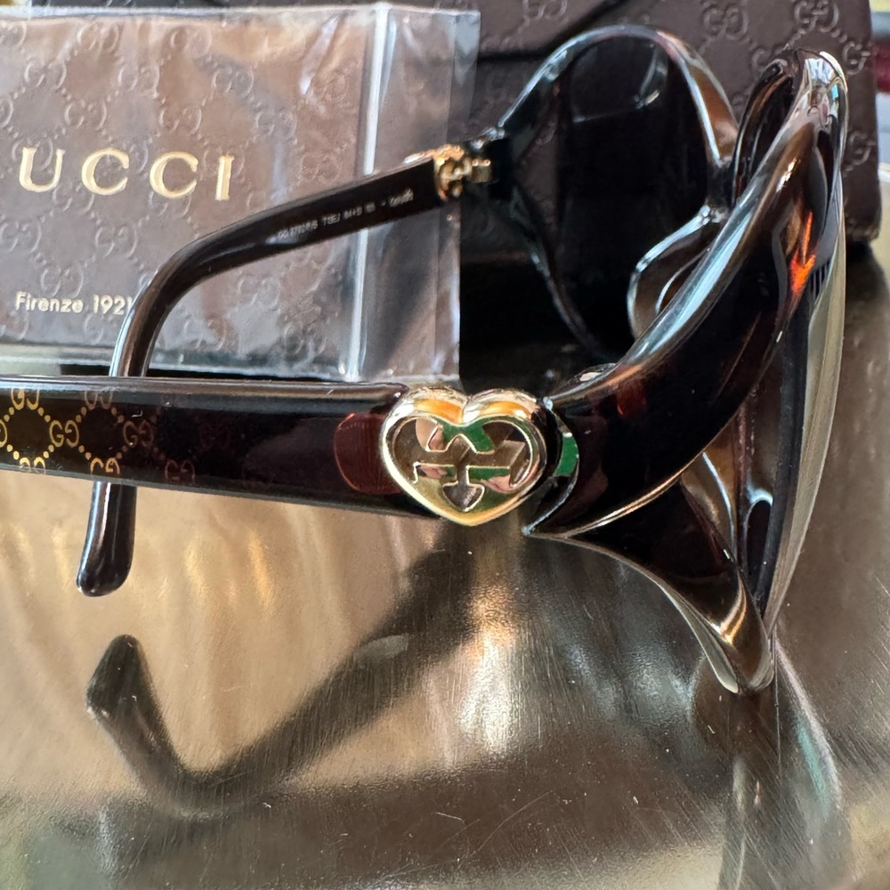 Gucci Dark Brown Sunglasses - Picture 4 of 9